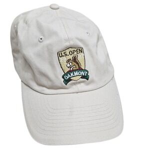 US Open 2007 Oakmont Golf Hat‎ Cap Beige USGA Member Adjustable